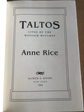 Taltos Lives Of The MayFair Witches by: Anne Rice