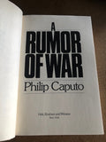 A Rumor Of War by: Philip Caputo