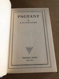 Pageant by: G. B. Lancaster